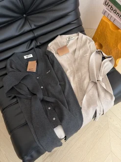 MIU MIU Sweaters Charcoal-Beige S-L B35202609061389