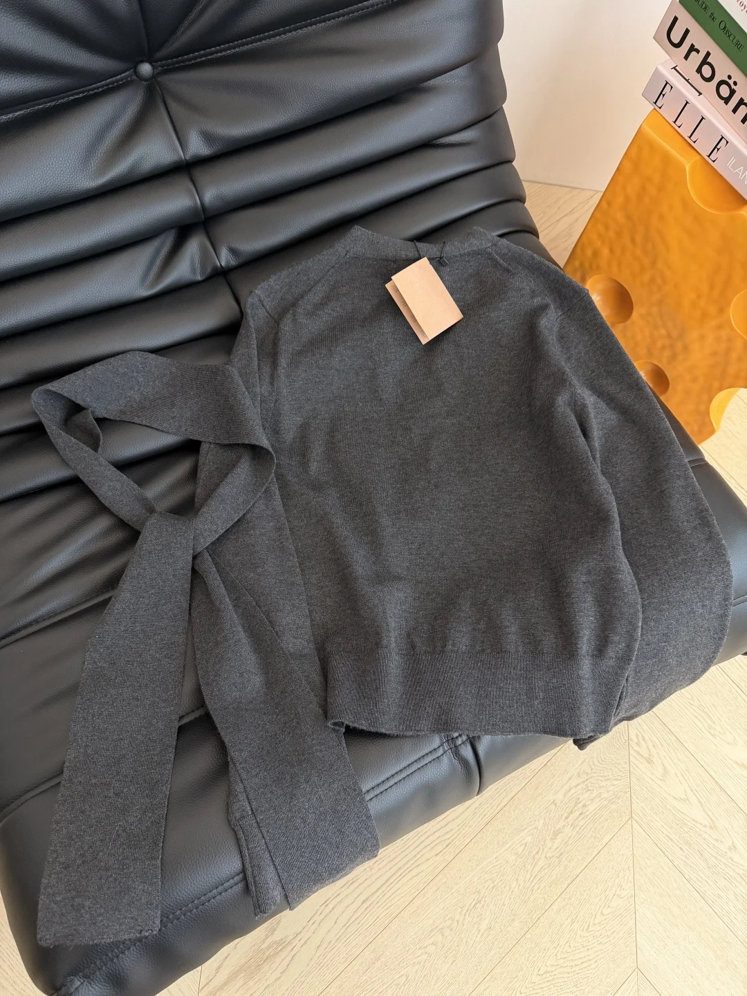 MIU MIU Sweaters Charcoal-Beige S-L B35202609061389 - Image 8