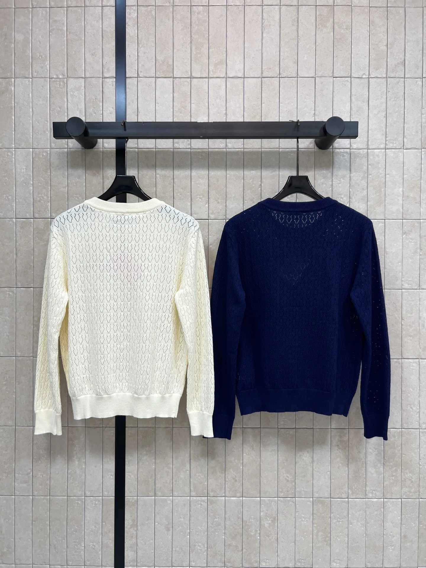 MIU MIU Sweaters Cream-Navy S-L A95202609062481 - Image 7