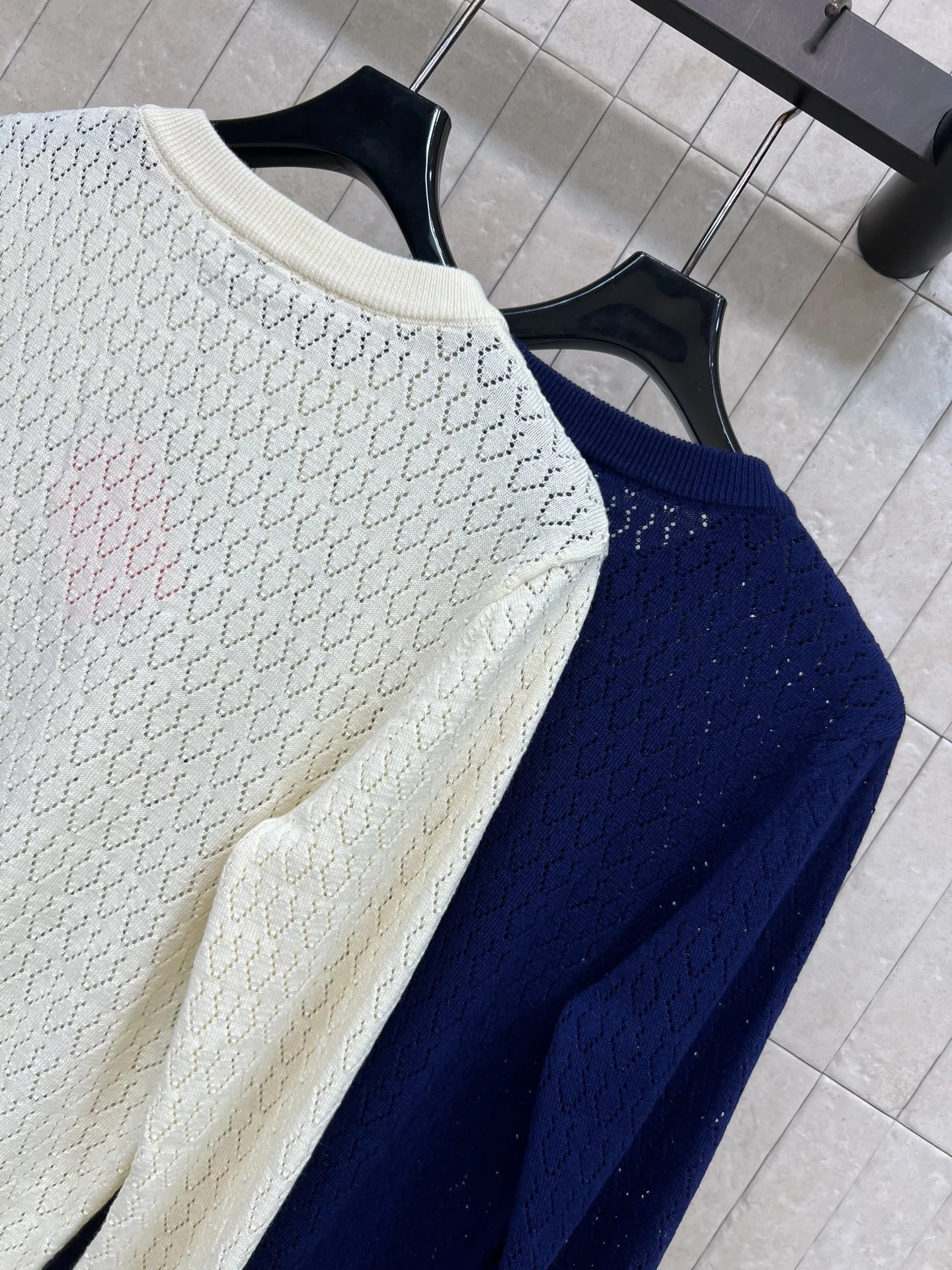 MIU MIU Sweaters Cream-Navy S-L A95202609062481 - Image 8