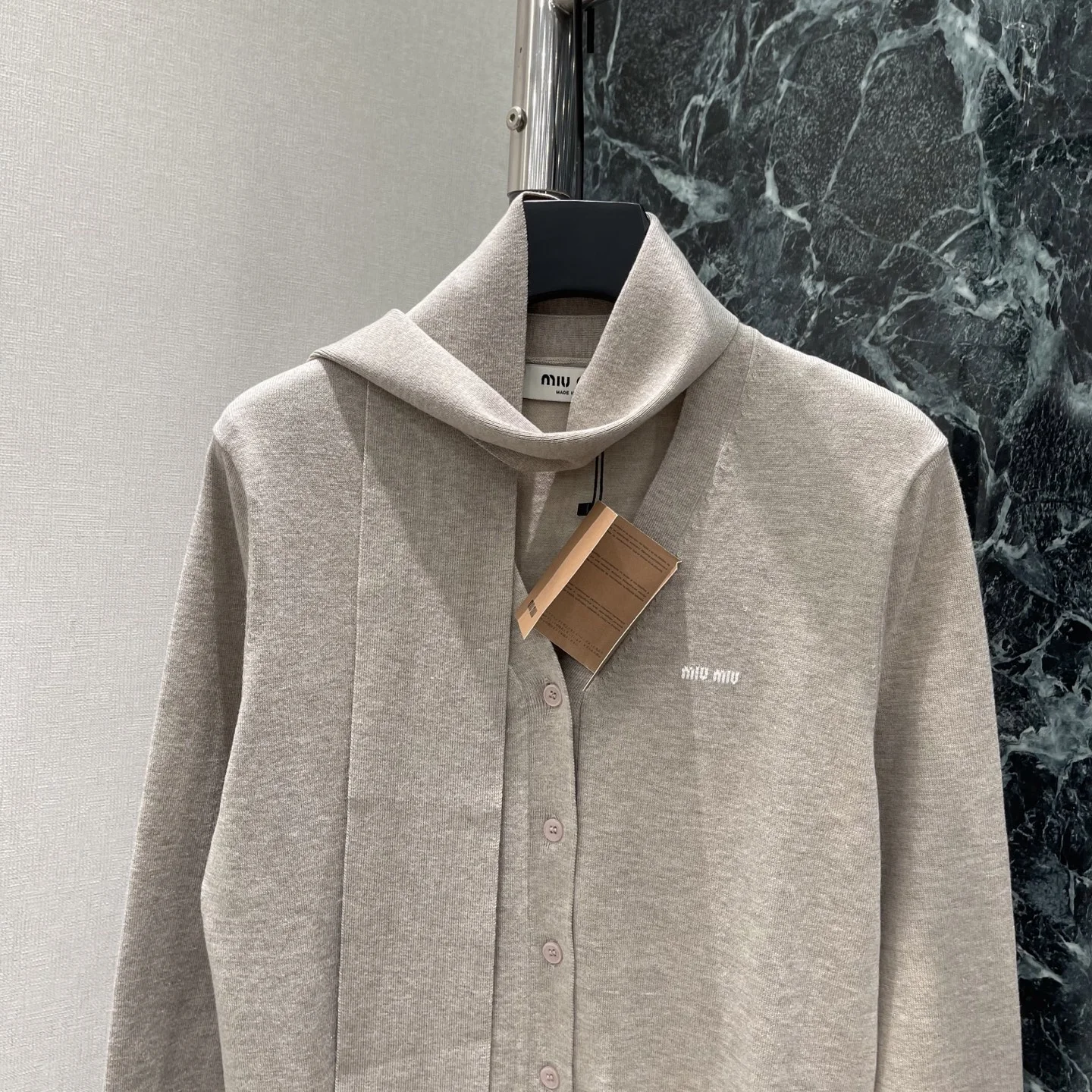 MIU MIU Sweaters Dark Gray-Beige S-L B50202609061644 - Image 5