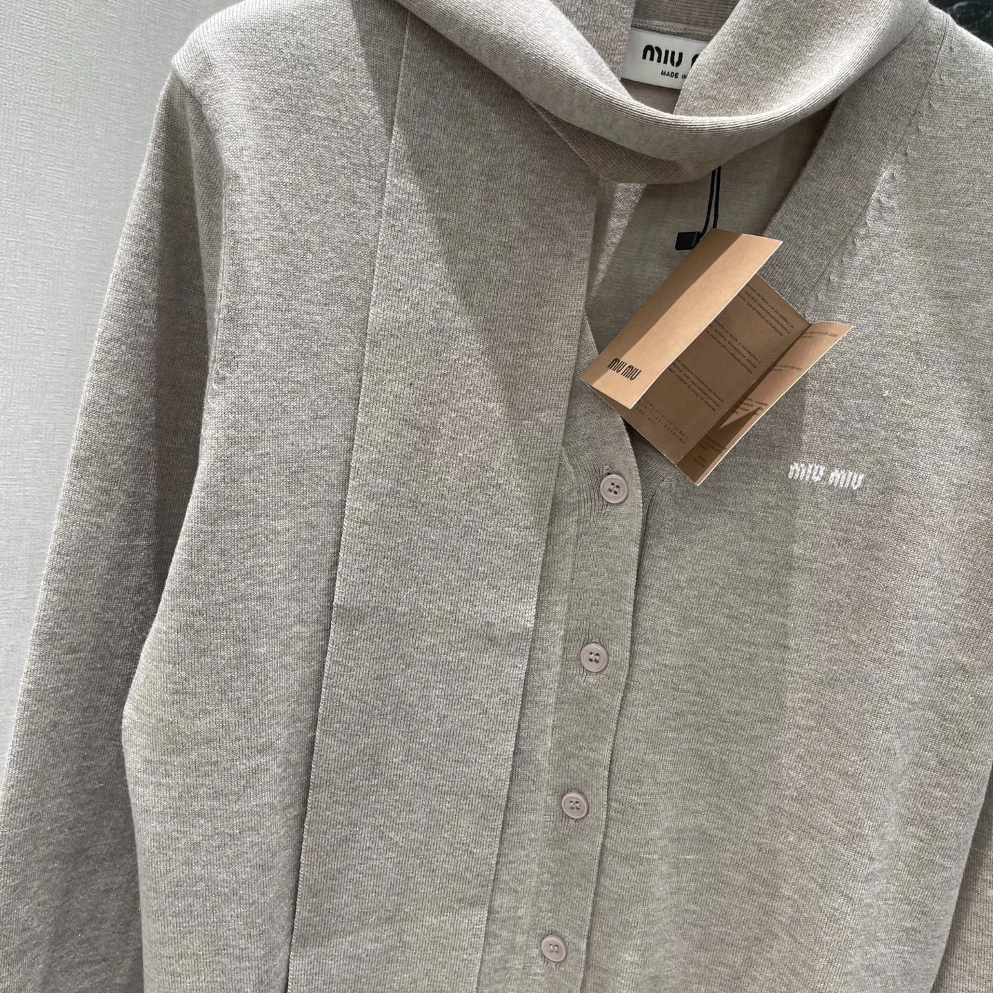 MIU MIU Sweaters Dark Gray-Beige S-L B50202609061644 - Image 6