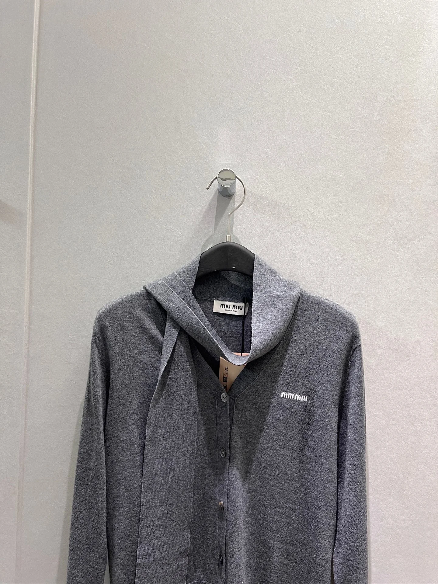 MIU MIU Sweaters Gray S-L B50202609061682 - Image 3