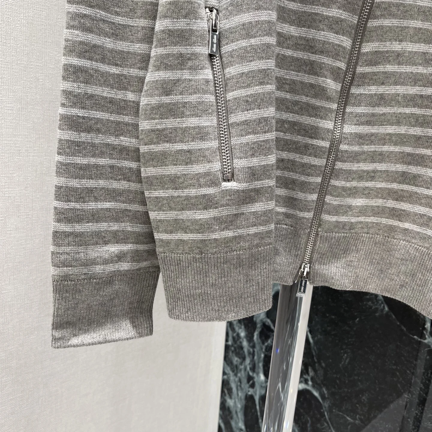 MIU MIU Sweaters Knit Fabric Grey-White S-M-L B80202609061642 - Image 5