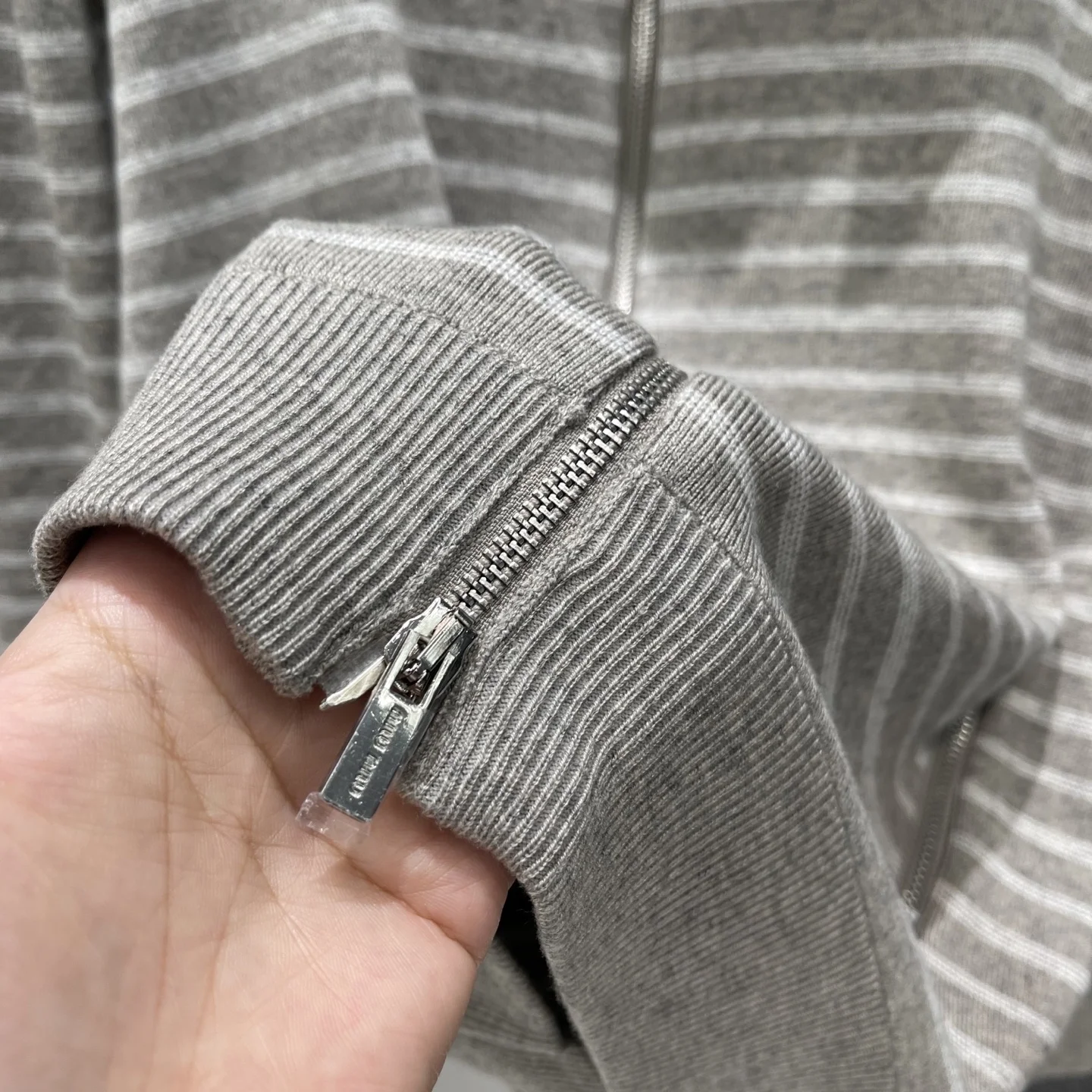 MIU MIU Sweaters Knit Fabric Grey-White S-M-L B80202609061642 - Image 6