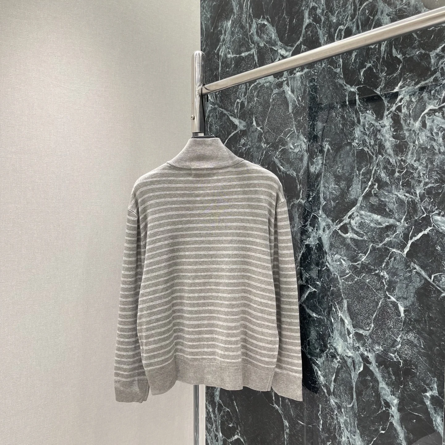 MIU MIU Sweaters Knit Fabric Grey-White S-M-L B80202609061642 - Image 8