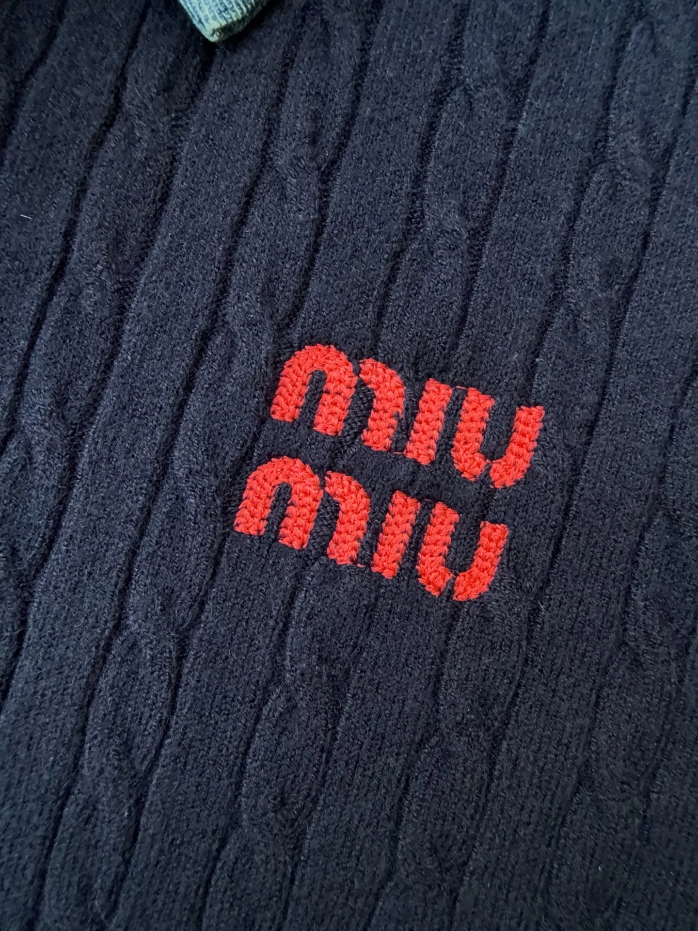 MIU MIU Sweaters Navy-Blue S-L B60202609062849 - Image 6
