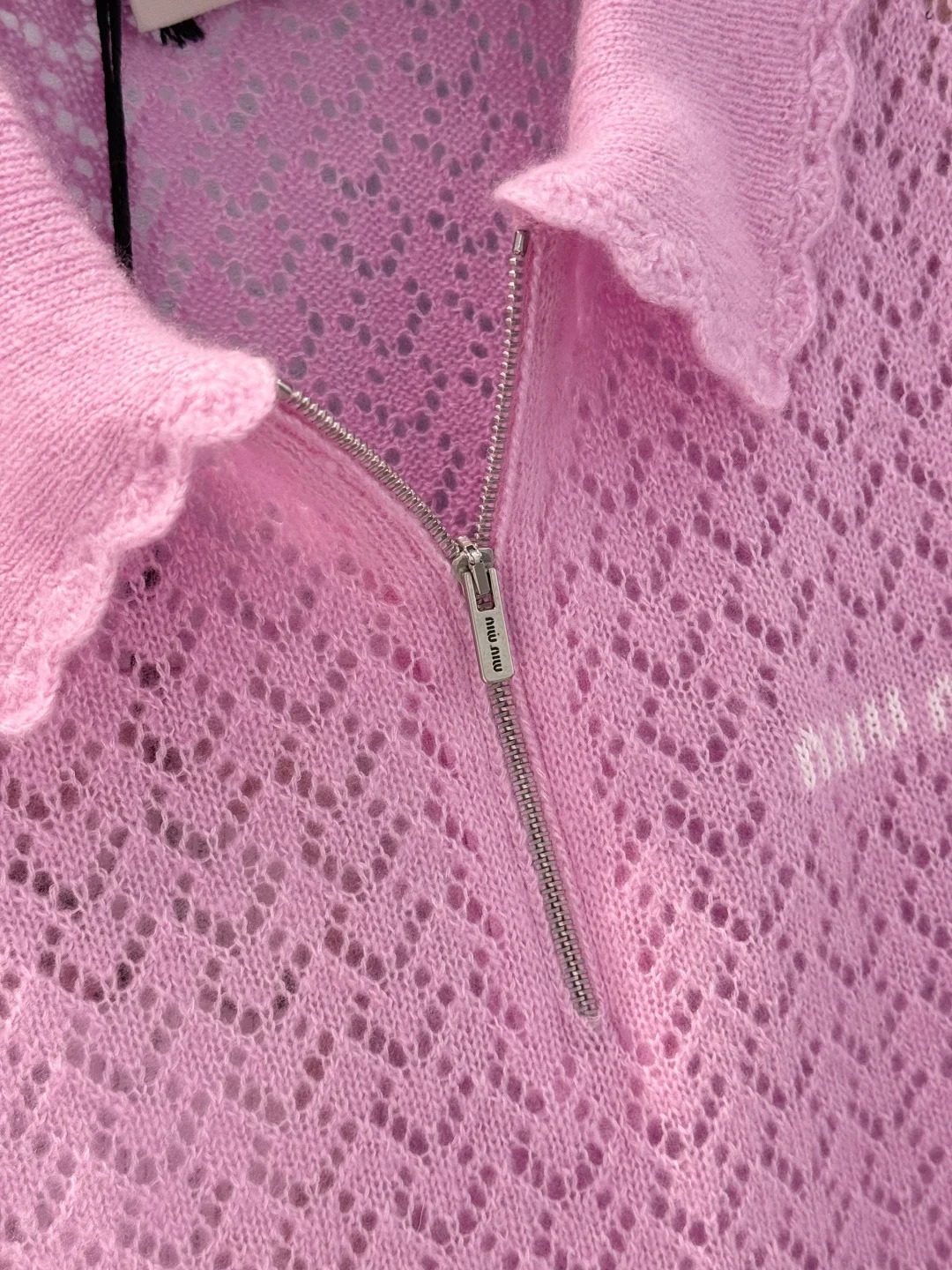 MIU MIU Sweaters Pink-White S-L B80202609062290 - Image 6