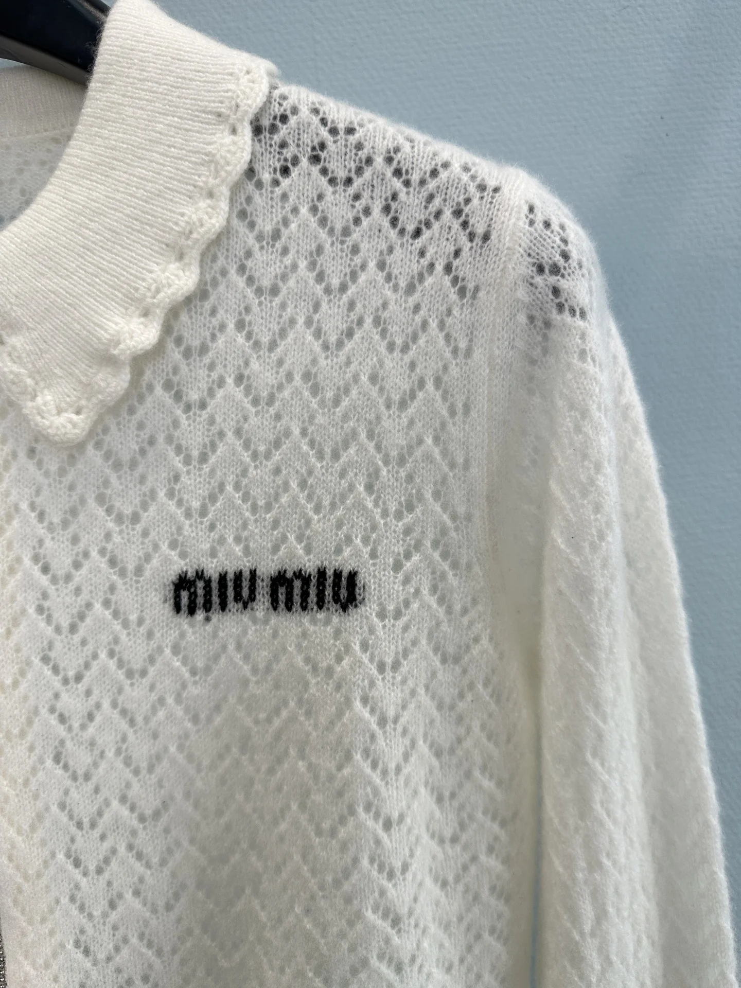 MIU MIU Sweaters White-Black S-L B80202609060315 - Image 5