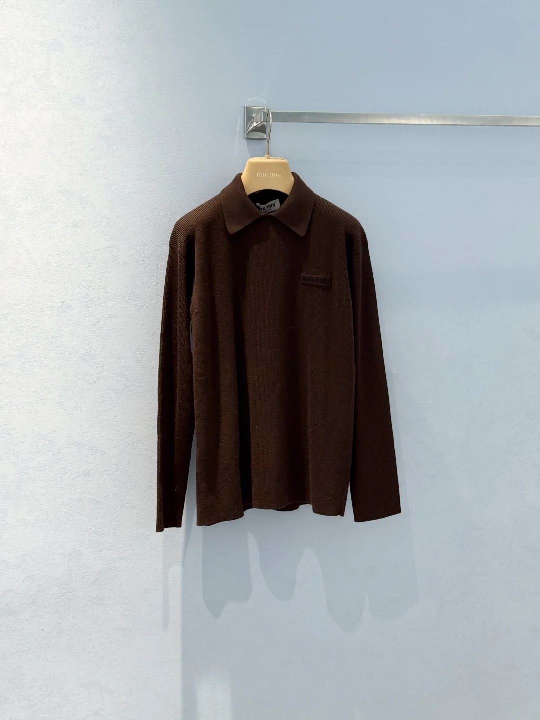 MIU MIU Sweaters Wool Brown-Green S-L C80202609062282 - Image 3