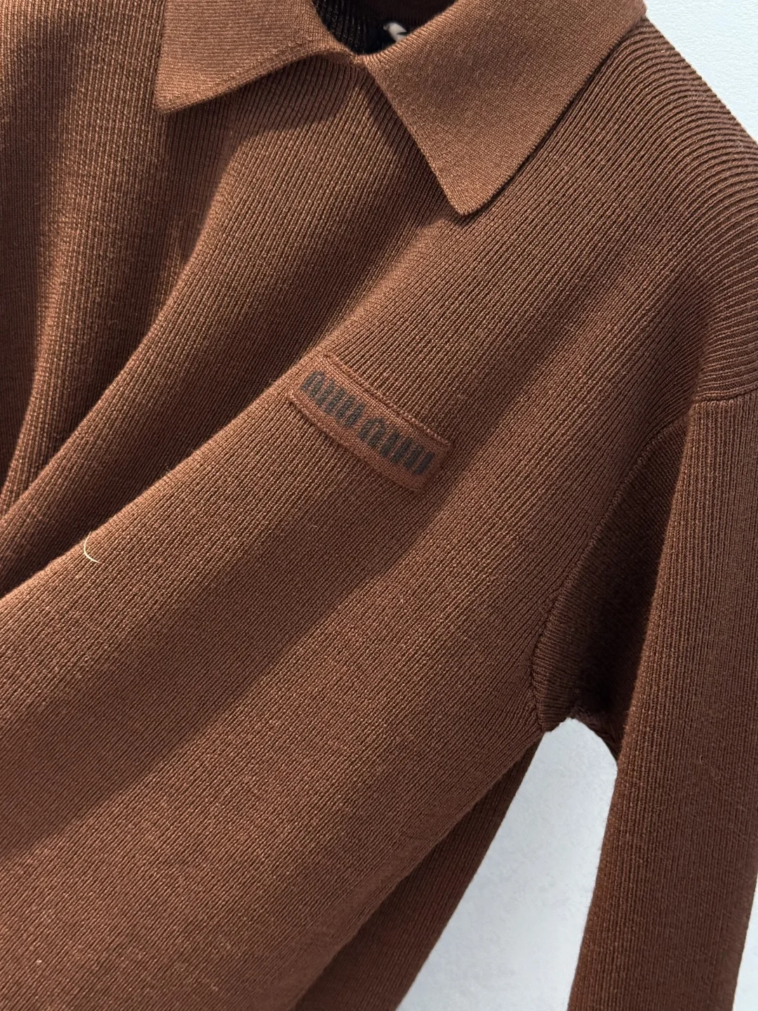 MIU MIU Sweaters Wool Brown-Green S-L C80202609062282 - Image 5