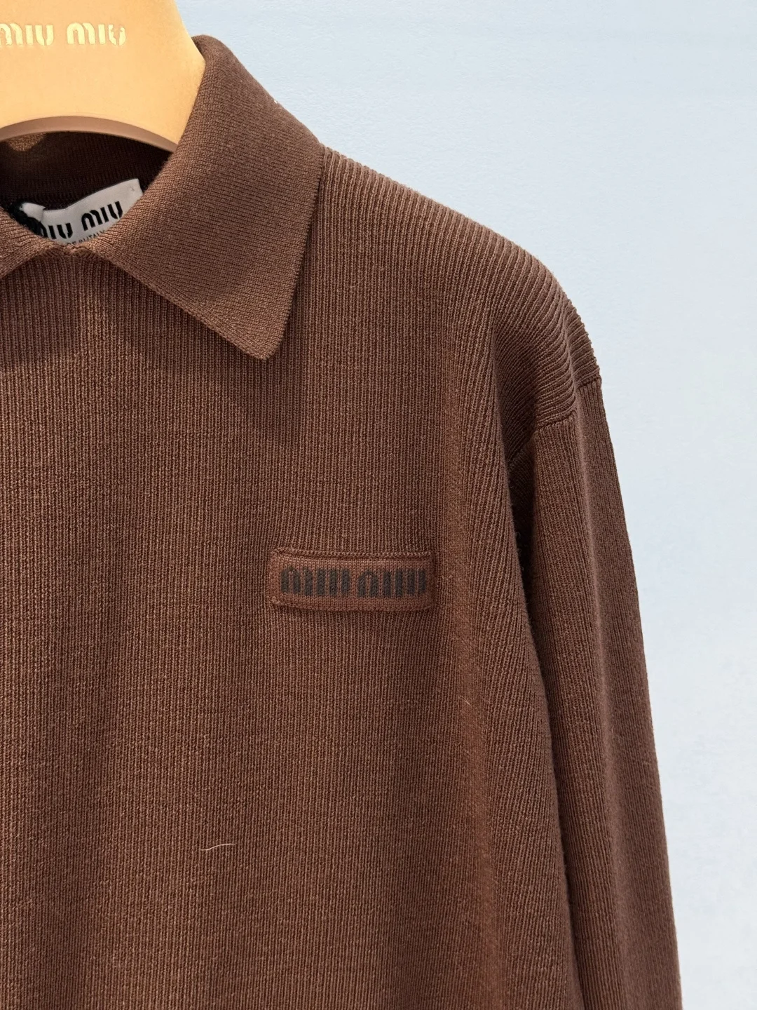 MIU MIU Sweaters Wool Brown-Green S-L C80202609062282 - Image 6