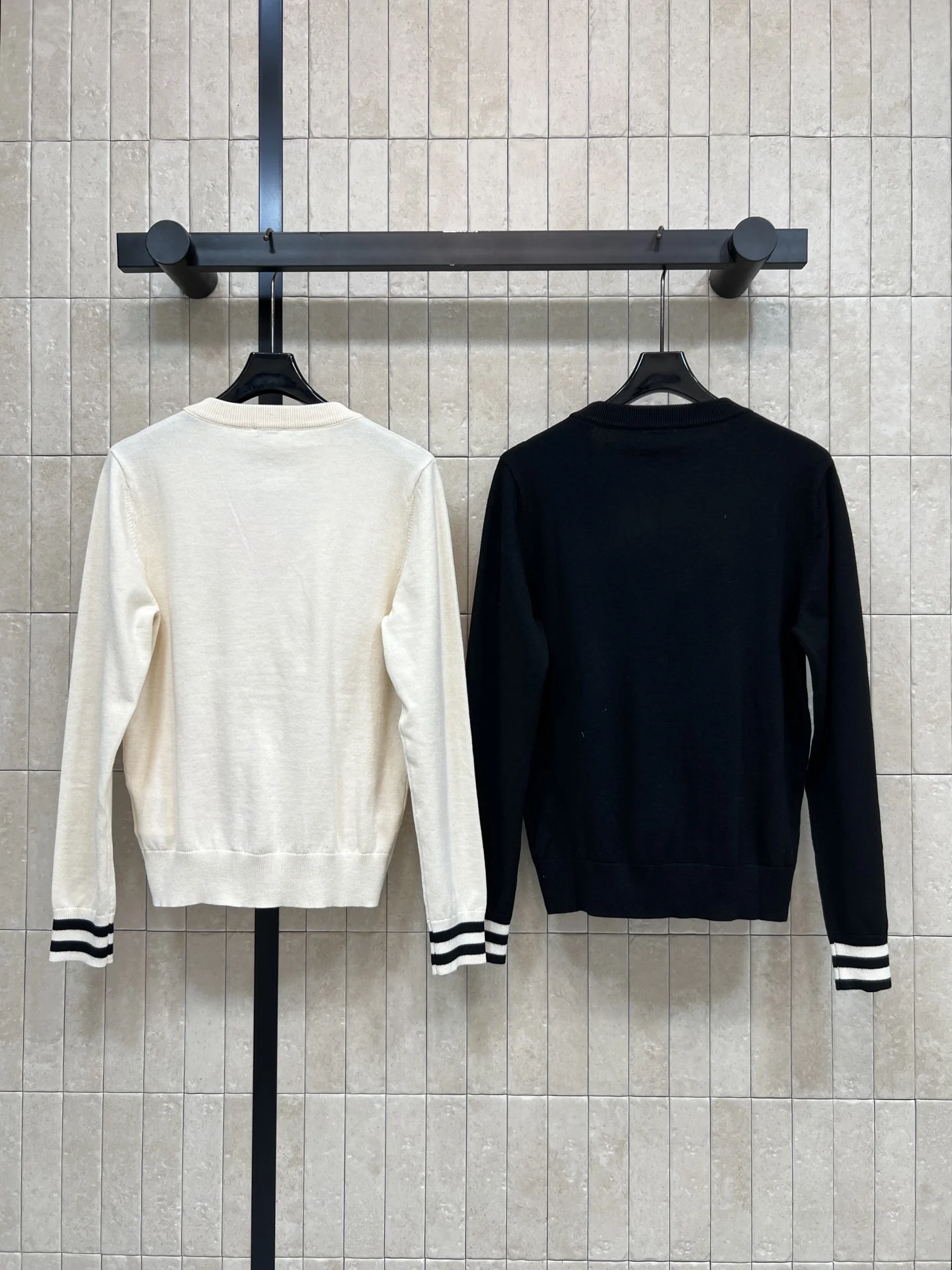 MIU MIU Sweaters Wool Cream-Black S-M-L B05202609062480 - Image 7