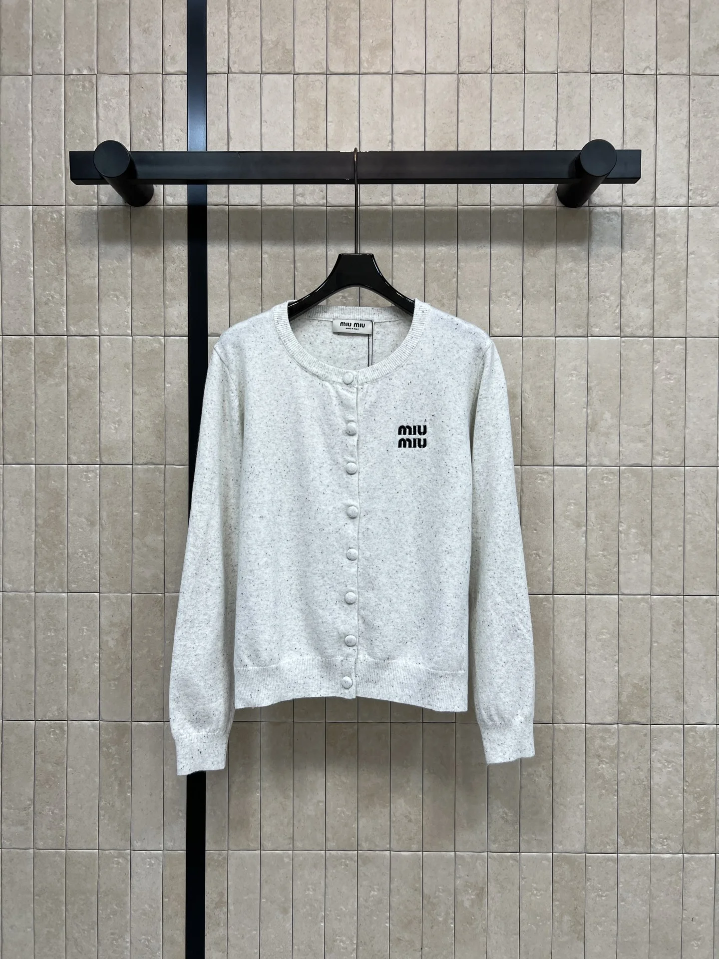 MIU MIU Sweaters Wool White-Navy S-M-L A90202609062492 - Image 2