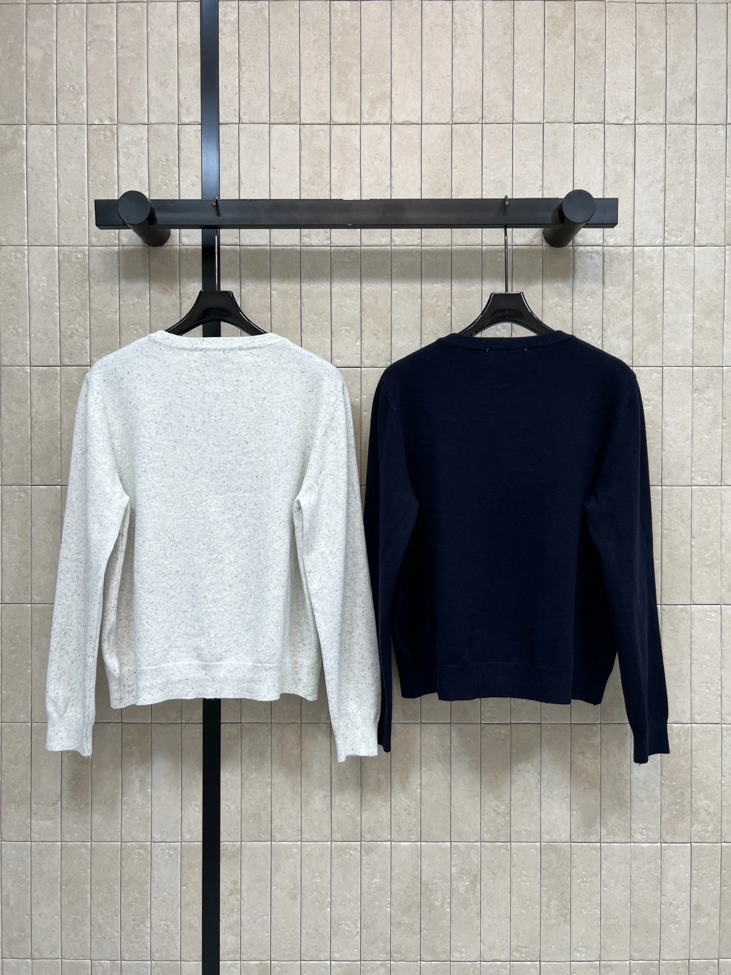 MIU MIU Sweaters Wool White-Navy S-M-L A90202609062492 - Image 7