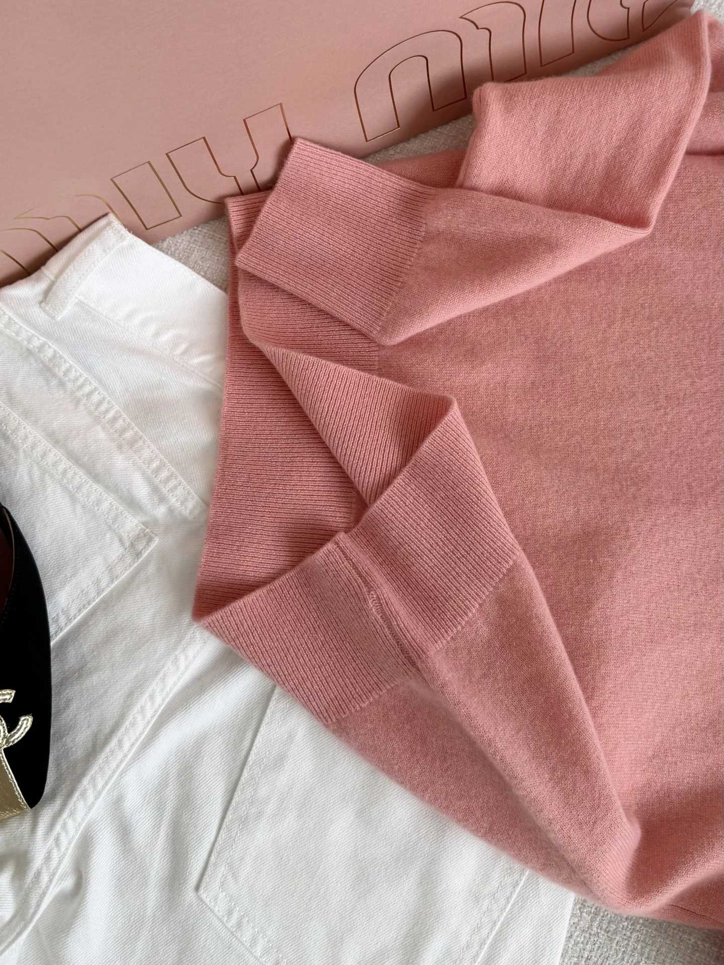 MIU MIU Sweaters Wool Yellow-Pink S-L B25202609061039 - Image 7