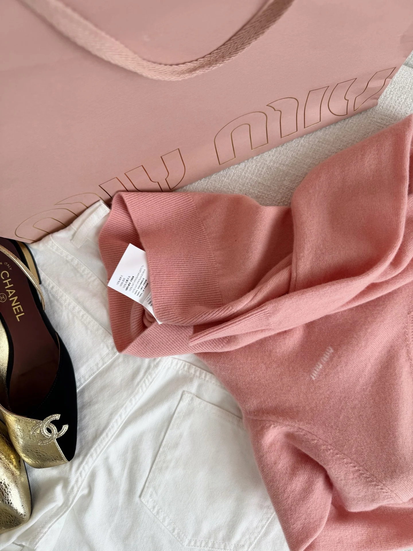 MIU MIU Sweaters Wool Yellow-Pink S-L B25202609061039 - Image 8