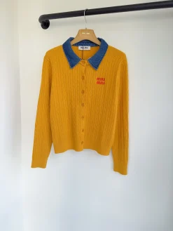 MIU MIU Sweaters Yellow-Blue S-L B60202609062847