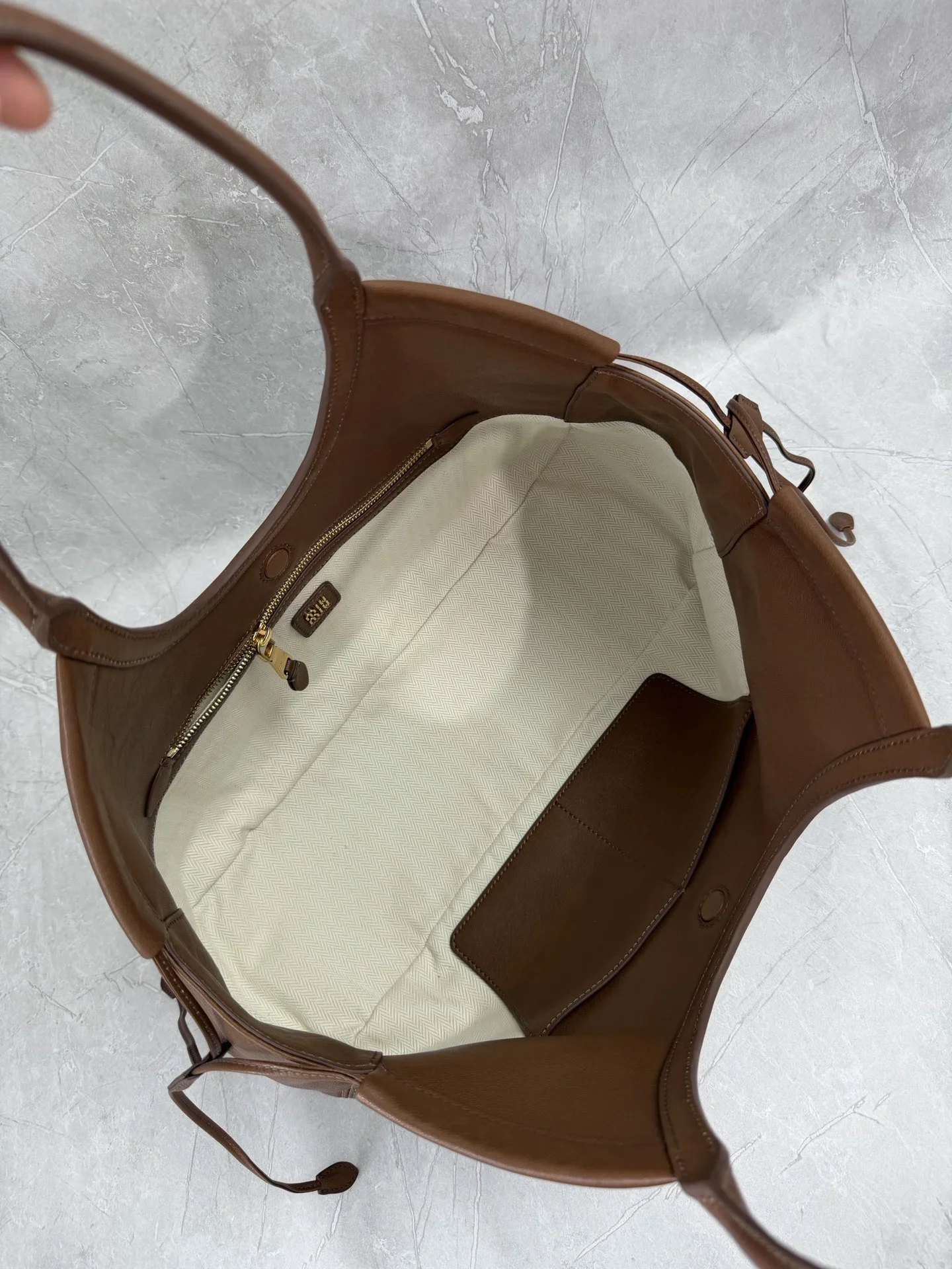 MIU MIU Totes Bags Nappa Leather Brown 40X30X15CM I00202609090395 - Image 7