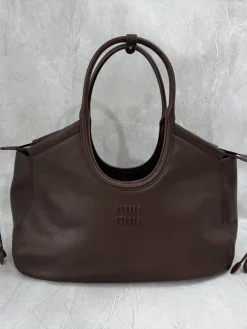 MIU MIU Totes Bags Nappa Leather Brown 40X30X15CM I00202609090397