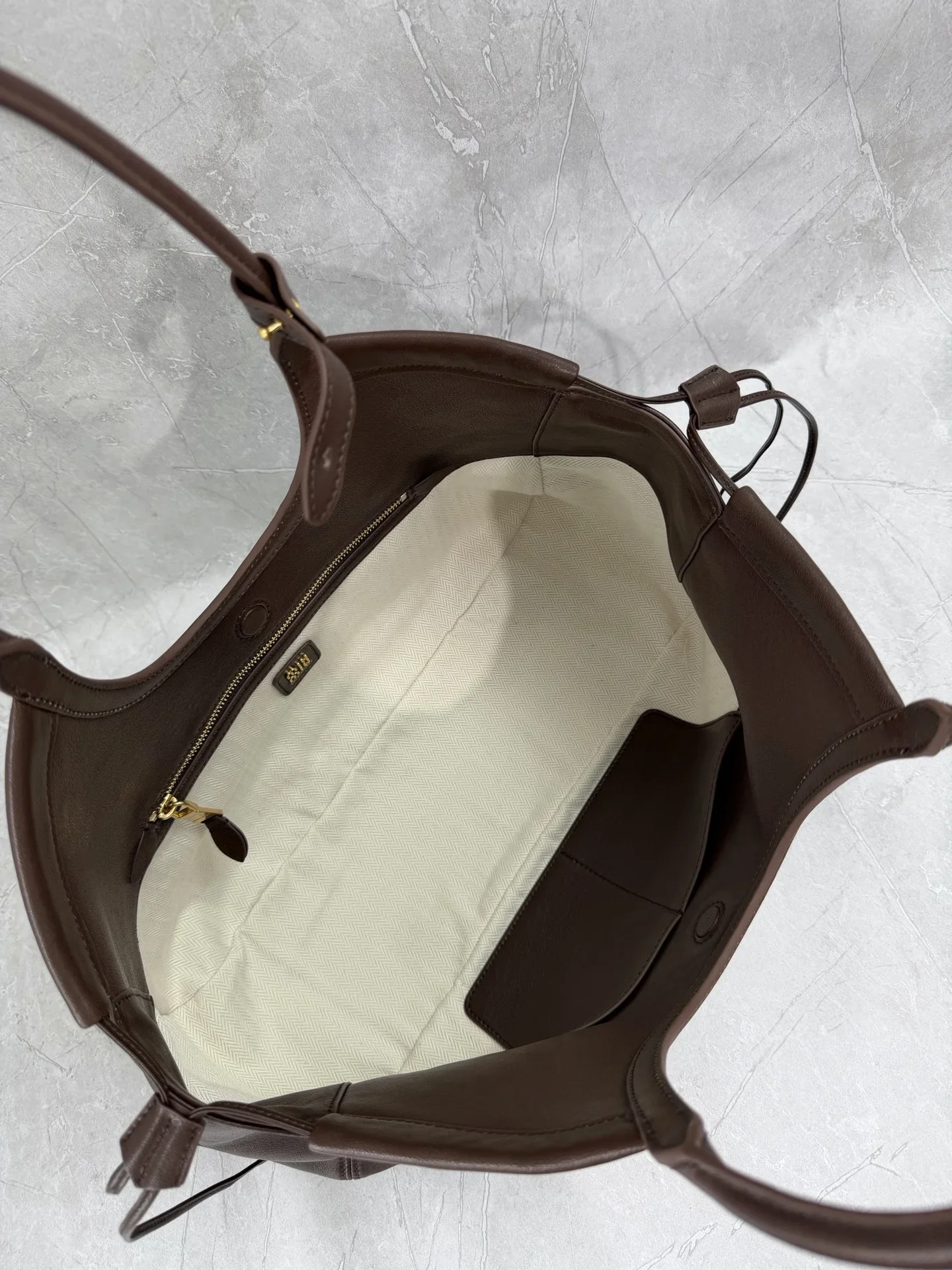 MIU MIU Totes Bags Nappa Leather Brown 40X30X15CM I00202609090397 - Image 7