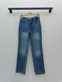 MIU MIU Trousers Cotton Denim Blue S-L B95202609060790