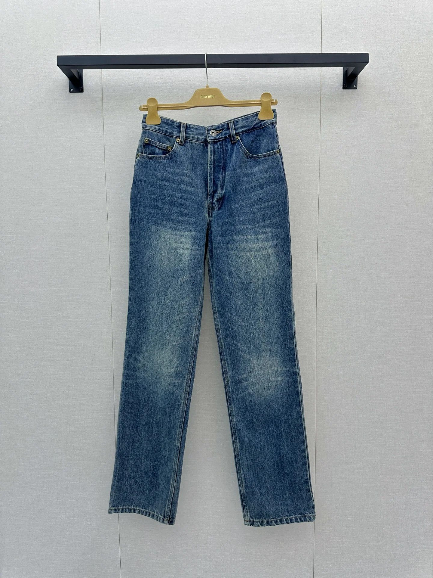 MIU MIU Trousers Cotton Denim Blue S-L B95202609060790