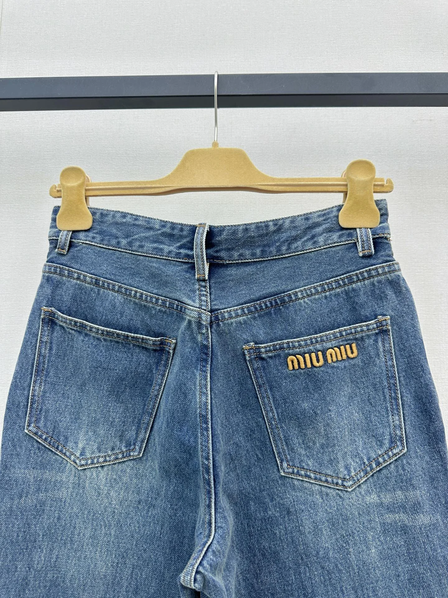 MIU MIU Trousers Cotton Denim Blue S-L B95202609060790 - Image 8
