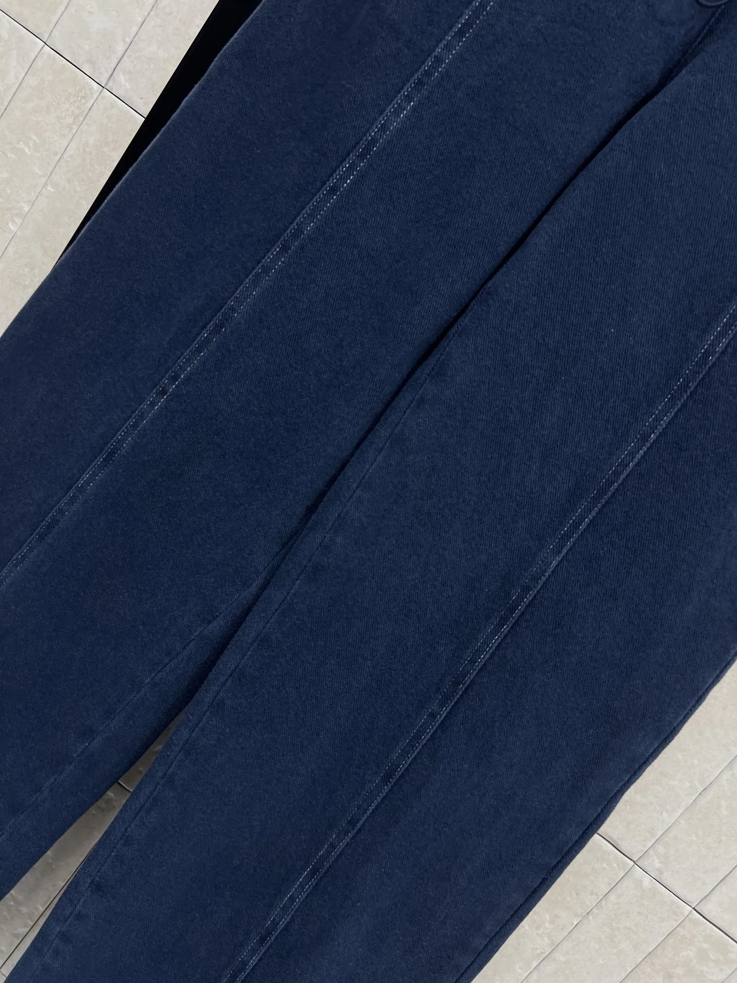 MIU MIU Trousers Denim Cotton Blue-White S-M-L B10202609062482 - Image 3