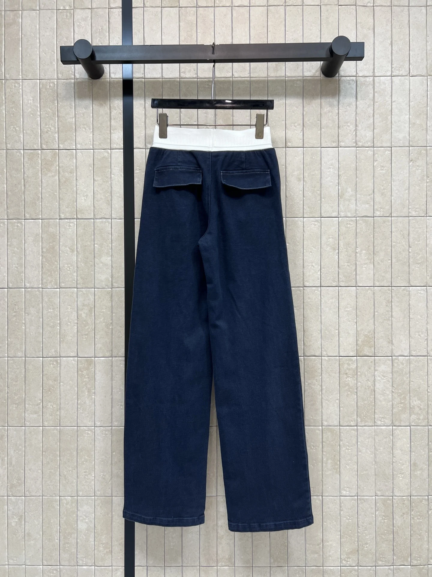 MIU MIU Trousers Denim Cotton Blue-White S-M-L B10202609062482 - Image 7