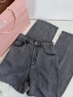 MIU MIU Trousers Denim Grey S-L B80202609060663