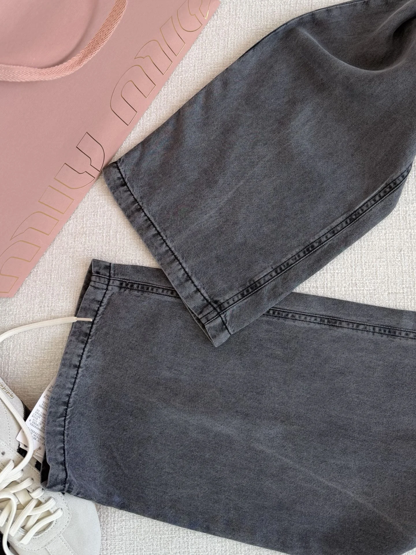 MIU MIU Trousers Denim Grey S-L B80202609060663 - Image 6