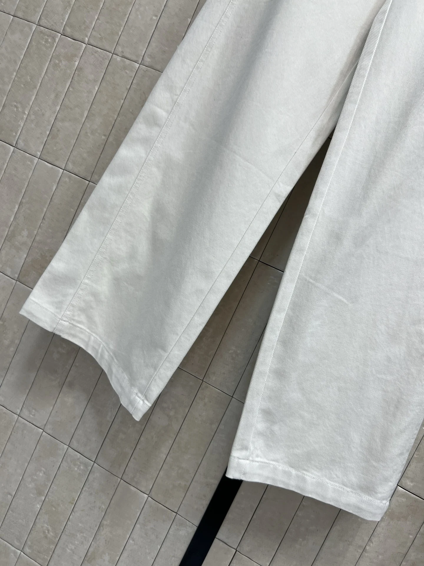 MIU MIU Trousers Denim White-Black S-M-L B05202609061607 - Image 3
