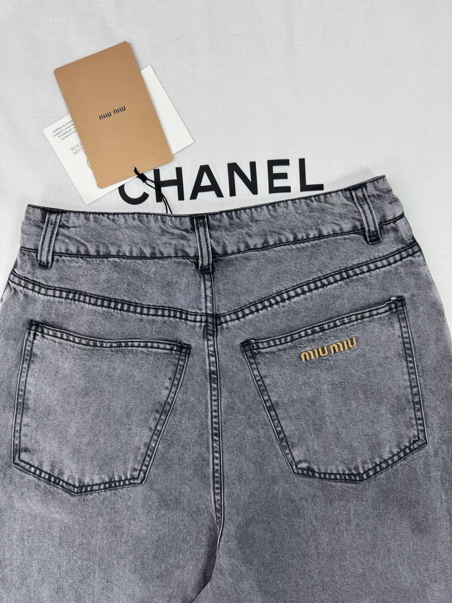MIU MIU Trousers Grey S-L B75202609061756 - Image 2