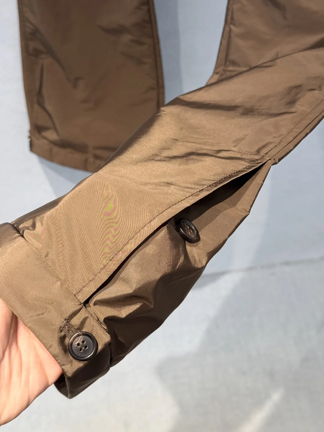 MIU MIU Trousers Nylon Brown-Yellow S-M-L C00202609060370 - Image 6