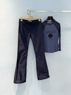 MIU MIU Trousers Nylon Navy-Blue S_M_L C00202609060371