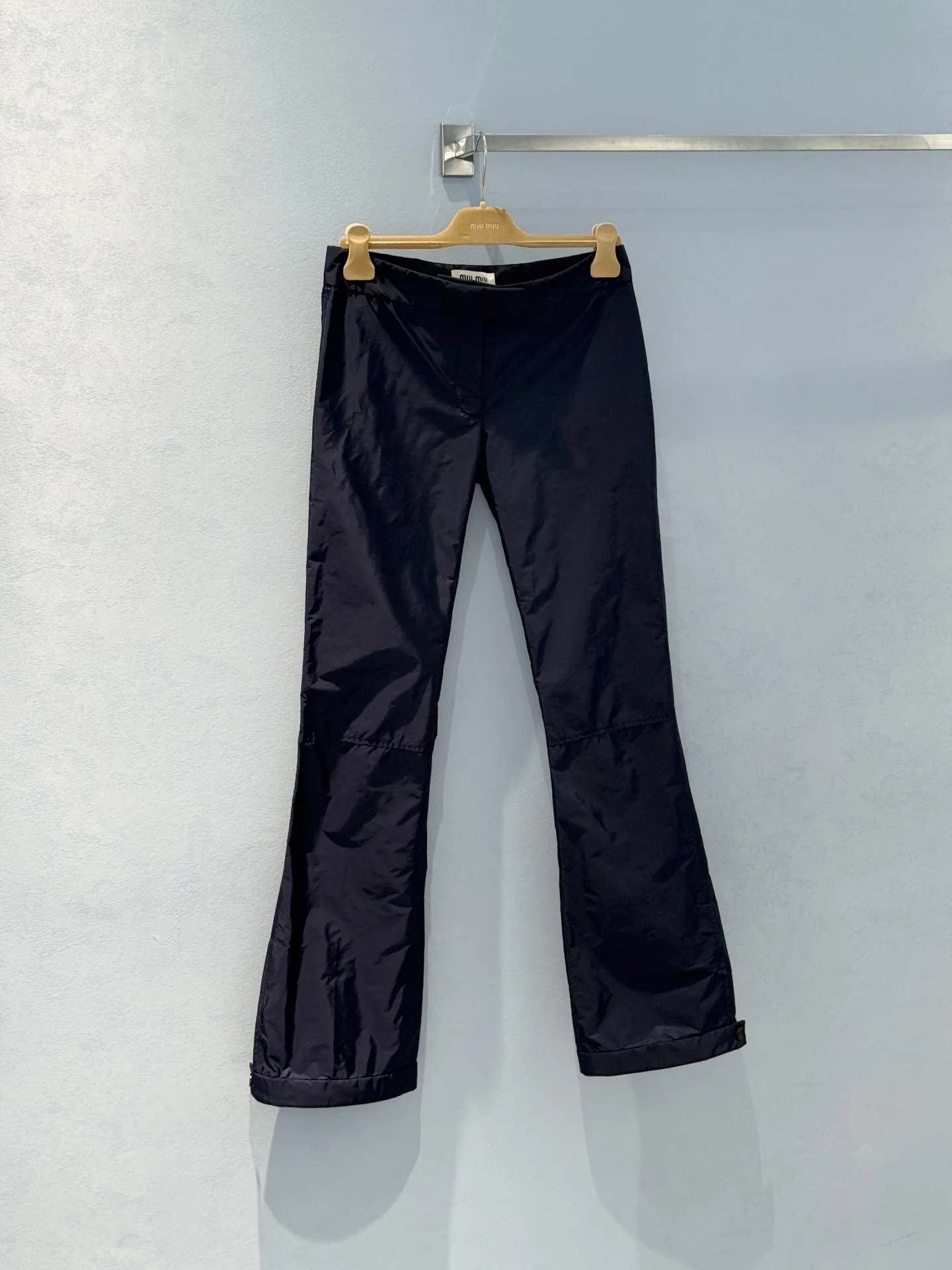 MIU MIU Trousers Nylon Navy-Blue S_M_L C00202609060371 - Image 3