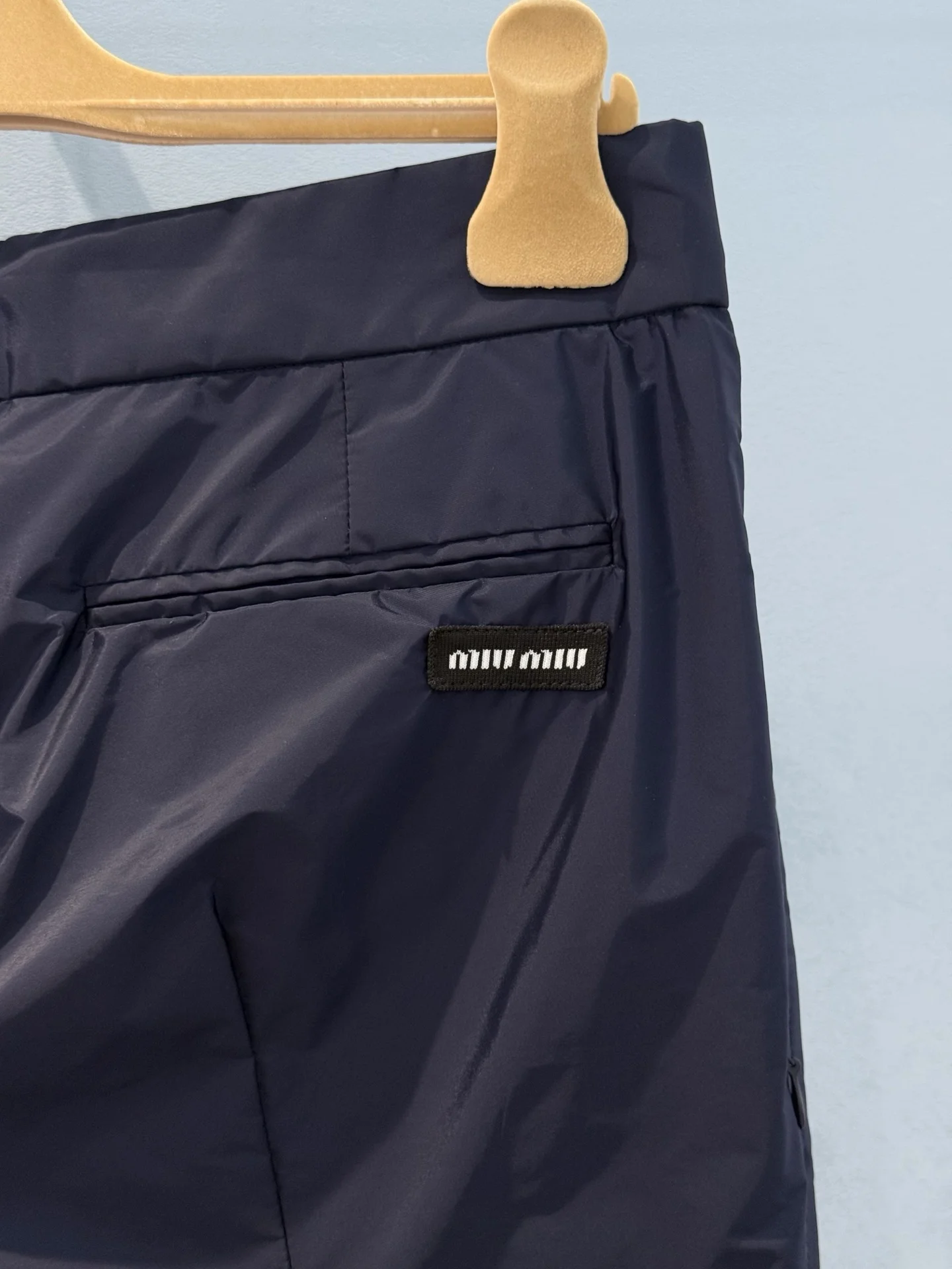 MIU MIU Trousers Nylon Navy-Blue S_M_L C00202609060371 - Image 5