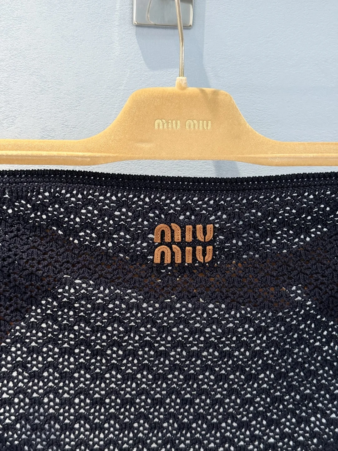 MIU MIU Underwear Cotton Suede White-Black S-M-L B60202609062307 - Image 4