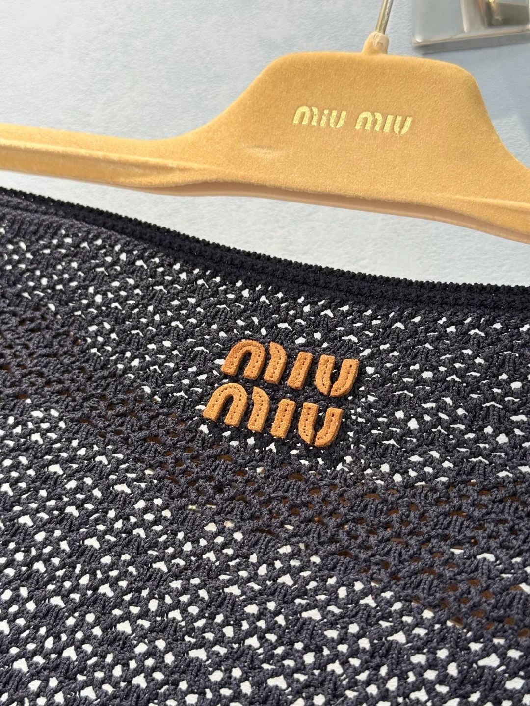 MIU MIU Underwear Cotton Suede White-Black S-M-L B60202609062307 - Image 5