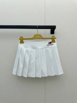 Alternative view of MIU MIU Vests Cotton Blend White S-L B25202609063230