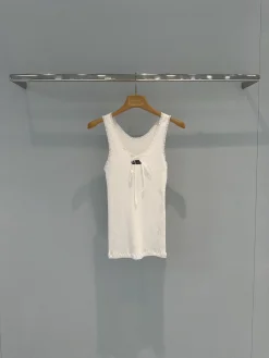 MIU MIU Vests Cotton Lace White S-L B60202609061231