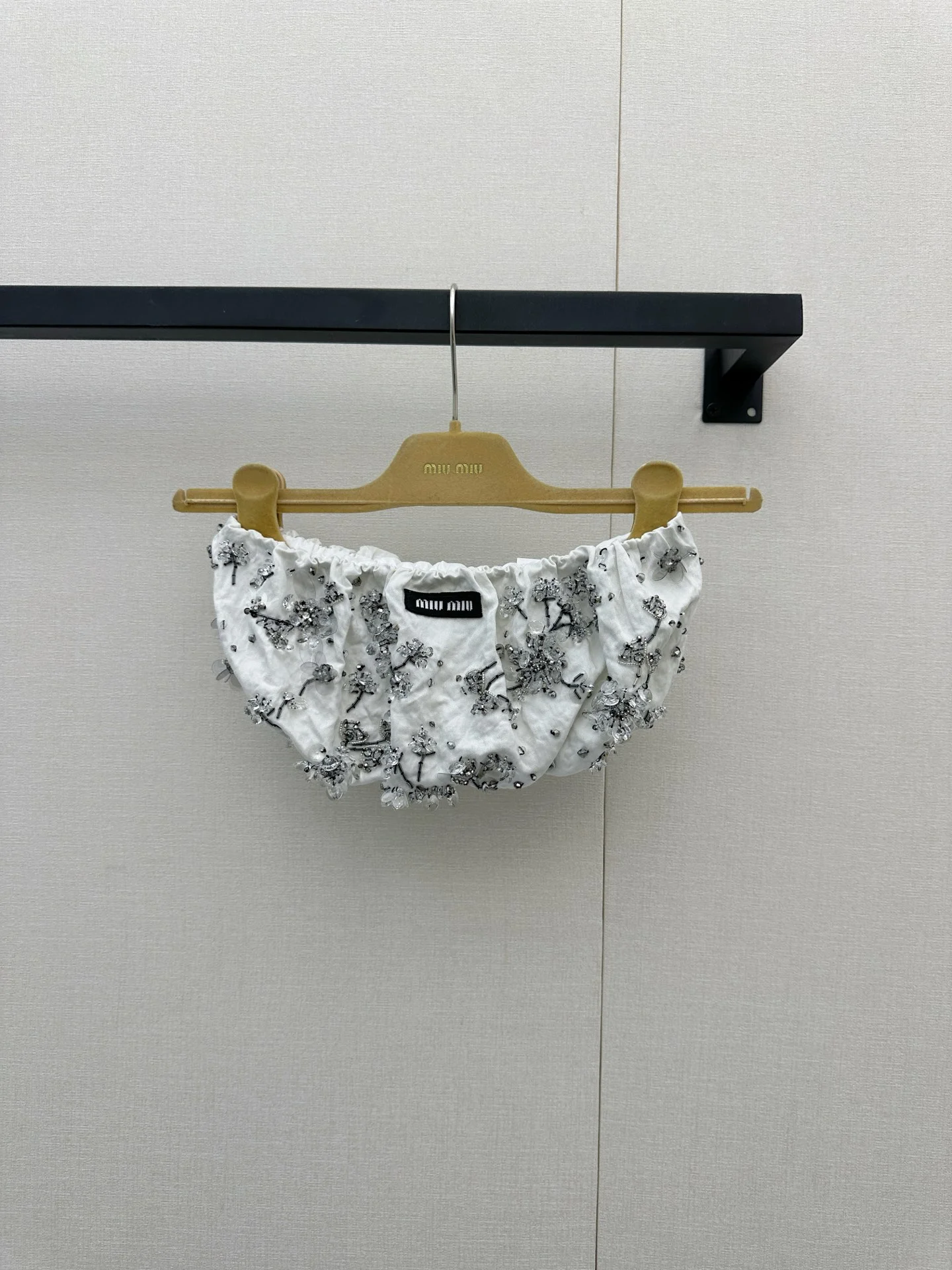 MIU MIU Vests Cotton White-Silver S M L H00202609060769