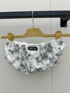 Alternative view of MIU MIU Vests Cotton White-Silver S M L H00202609060769