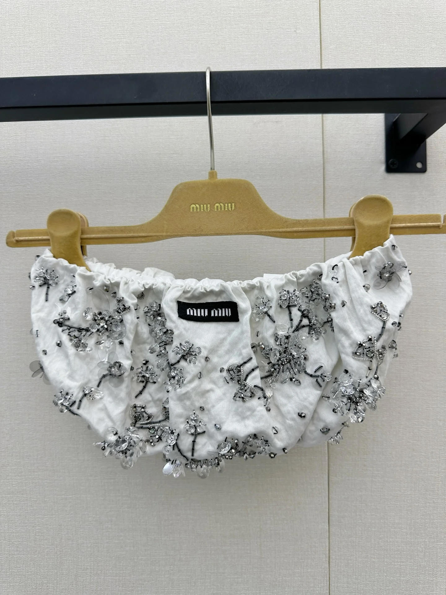 MIU MIU Vests Cotton White-Silver S M L H00202609060769 - Image 2