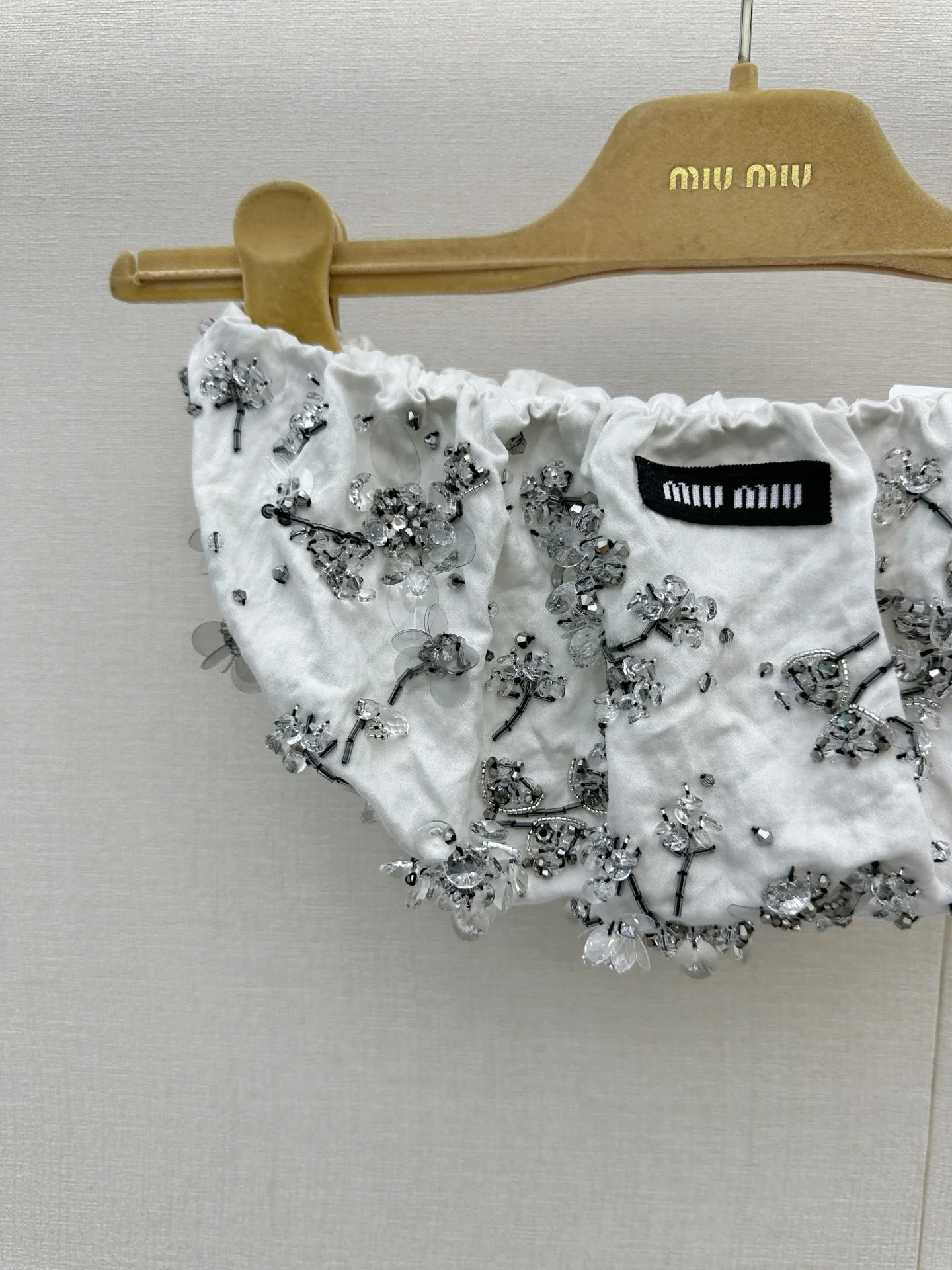 MIU MIU Vests Cotton White-Silver S M L H00202609060769 - Image 3