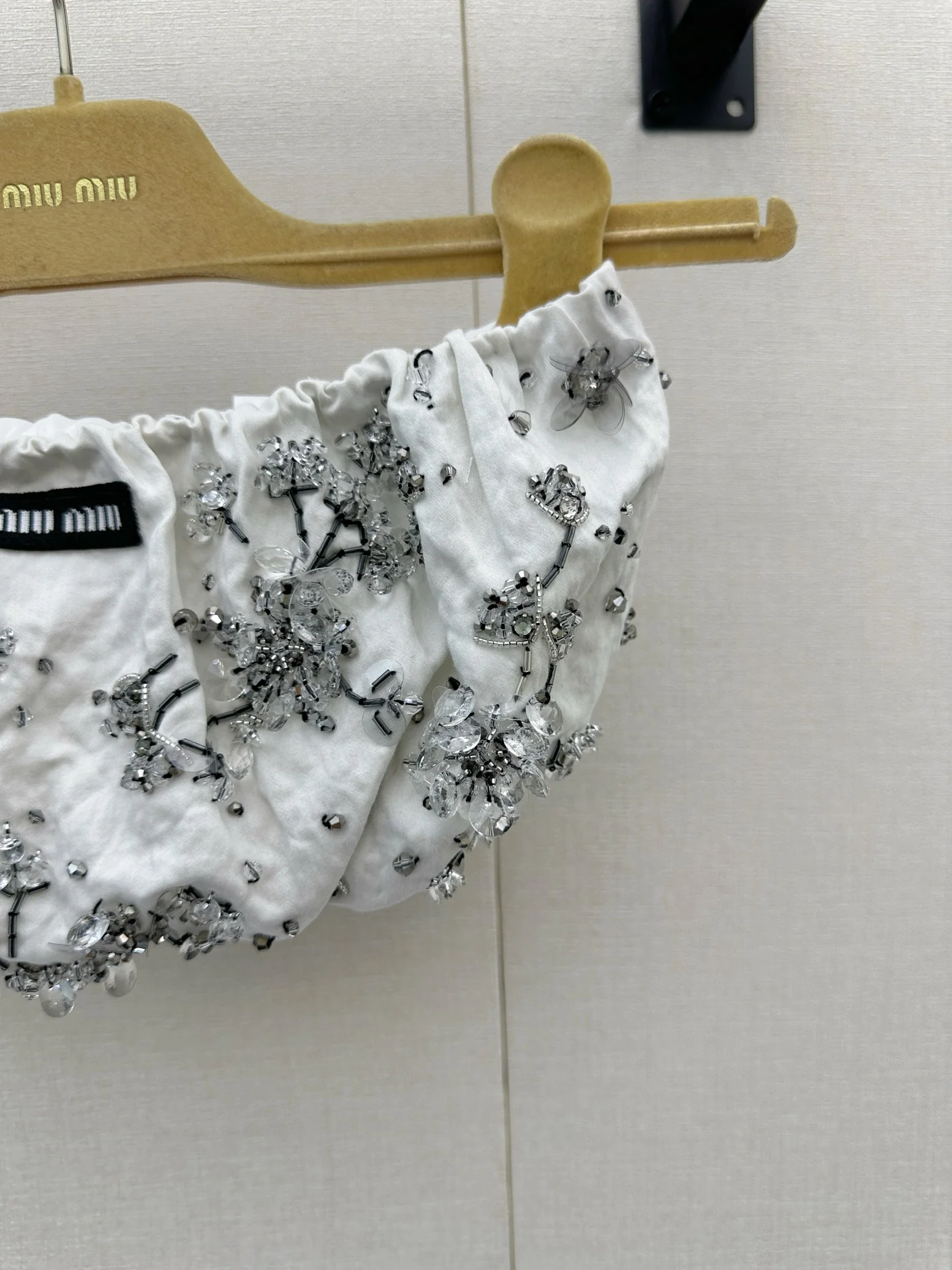 MIU MIU Vests Cotton White-Silver S M L H00202609060769 - Image 4