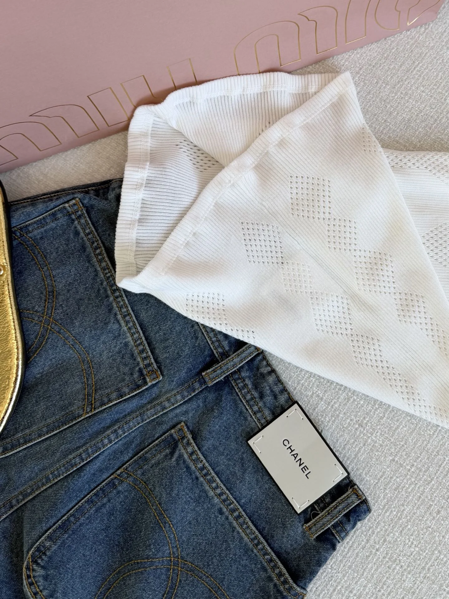 MIU MIU Vests Lace Knit White S-L B15202609061061 - Image 6