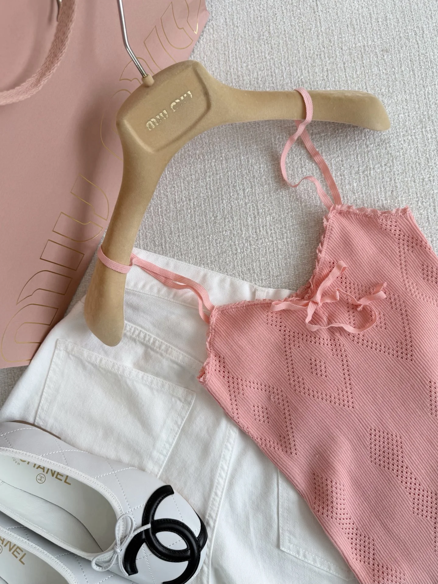 MIU MIU Vests Pink S-L B20202609060273 - Image 2