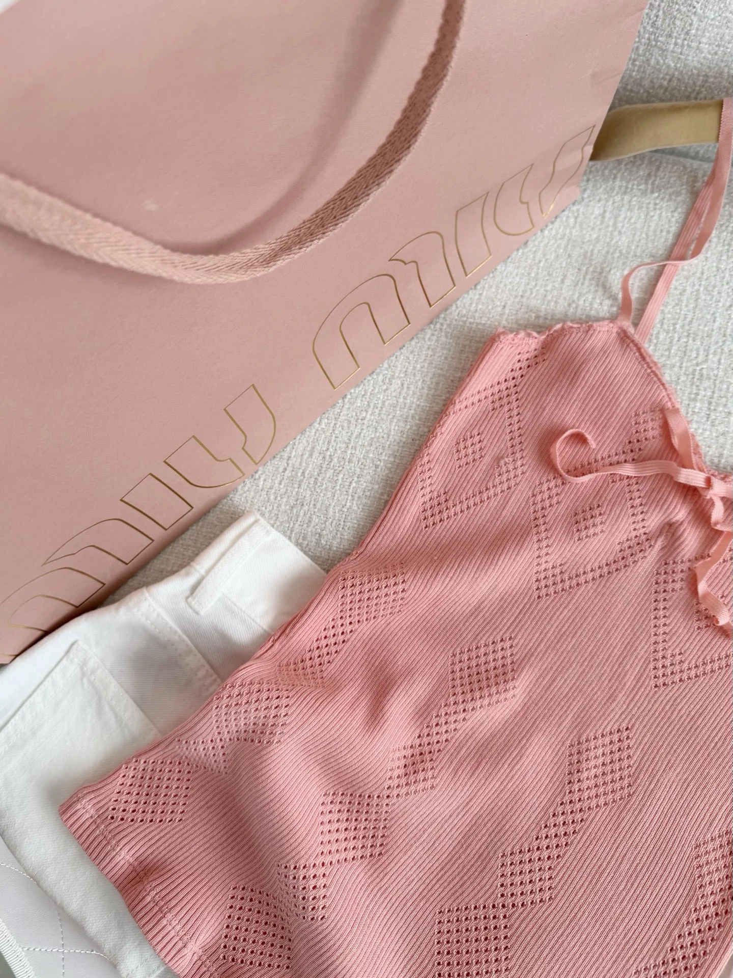 MIU MIU Vests Pink S-L B20202609060273 - Image 3